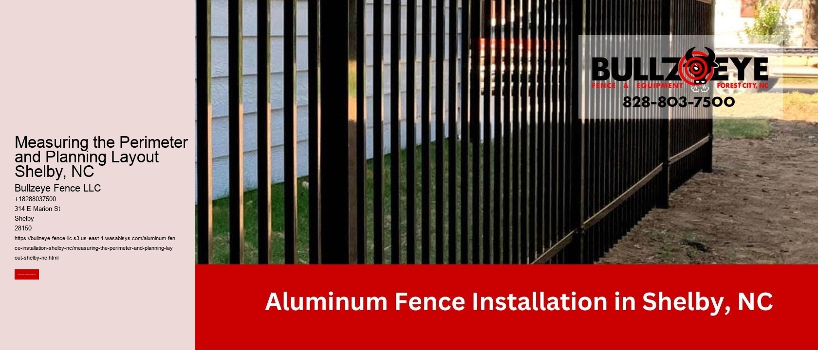 Measuring the Perimeter and Planning Layout Shelby, NC